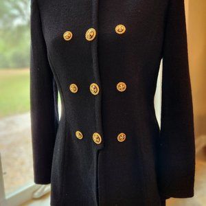 St. John by Marie Gray Black Boucle Suit Size 6
